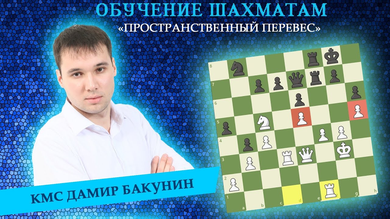 Шахматы / Перевес в пространстве / Школа шахмат Smart Chess / КМС Дамир Бакунин