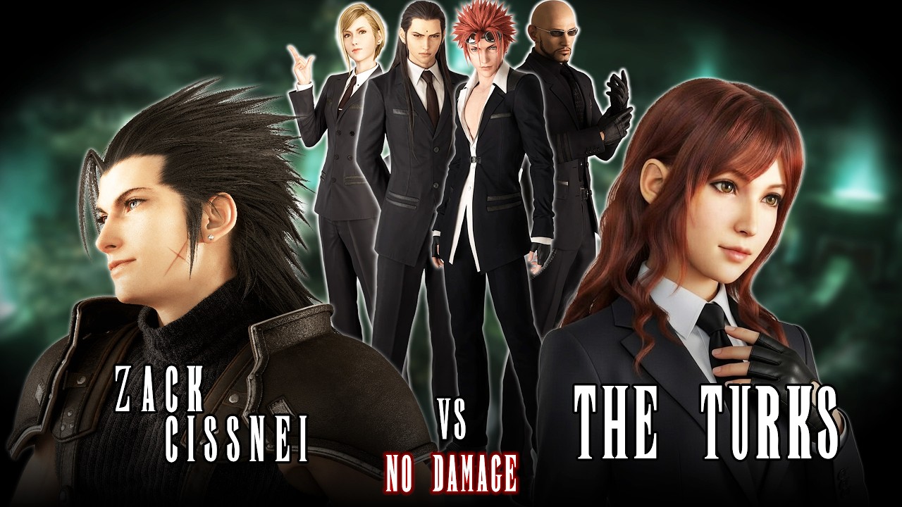 Zack & Cissnei vs The Turks (No Damage)