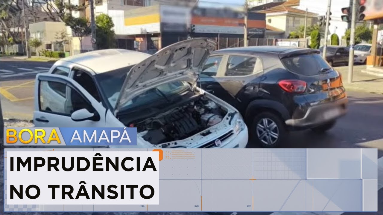 Homem dirige na contramão e causa acidente