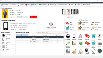 Mobile Shop Management System | Desktop | C# WinForms & SQL Server | Urdu/Hindi