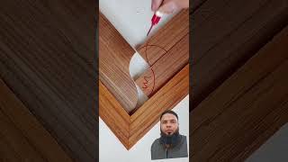 Geometric Angle Measurement Technique For 2 Circles With Different Sides#woodworking #geometry#diy