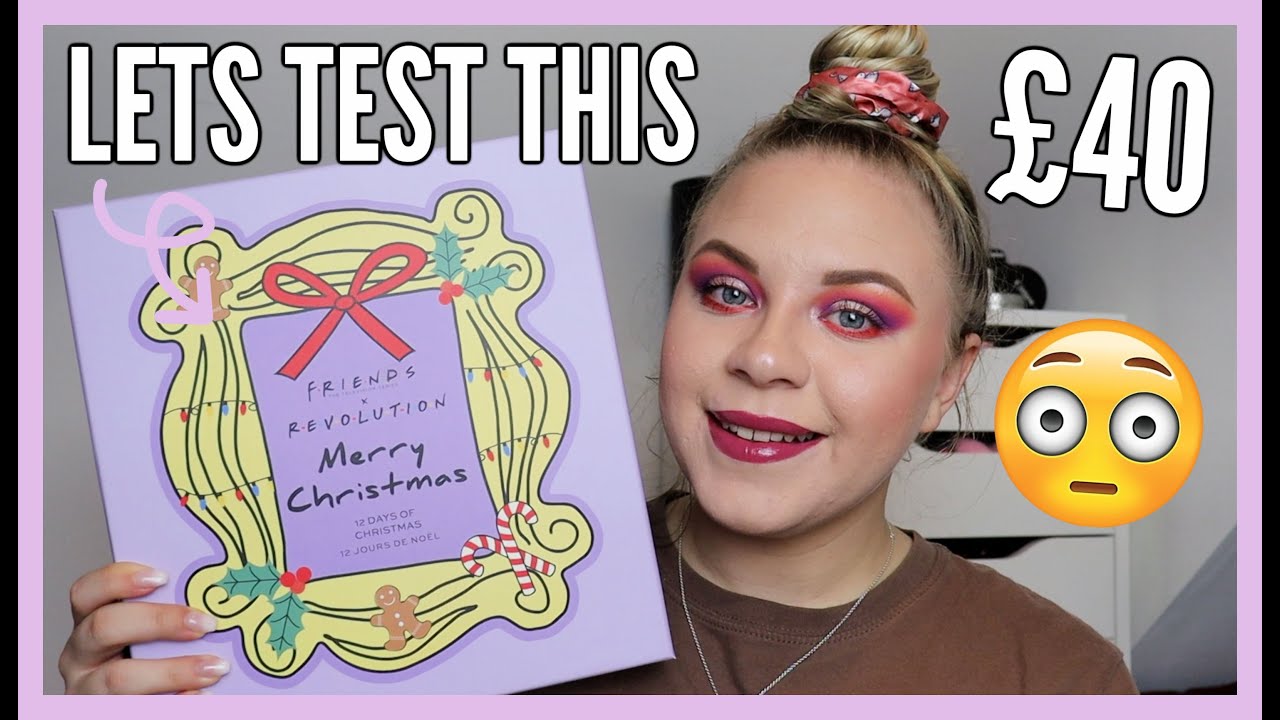 TESTING THE FRIENDS X REVOLUTION 12 DAYS OF CHRISTMAS ADVENT CALENDAR | makeupwithalixkate
