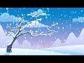 Winter Snow on Tree branches Animation video | Free Background Animation Footage for Beginners