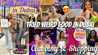 Shopping & Trying New Weird Food in Dubai! #TravelWSar