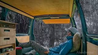 Camping Car Window Rain Sounds forSleeping and Thunder Sounds to Sleep Fast/Asmr