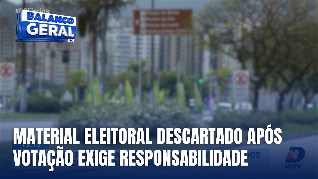 Material de campanha deve ser descartado após fim do primeiro turno