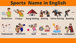 Sports Vocabulary in English | List of Games Names | Common Word | English Vocabulary