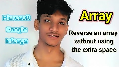 Problem 2 : Array C++ Dsa Reverse an array without using the extra space.  #array #programming