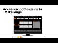 Accs aux contenus de la tv dorange