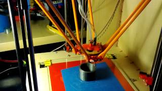 Rostock printing 50mm/s with PLA (close up)