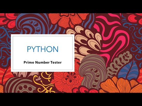 Prime Number Tester Python Code in Google Colab