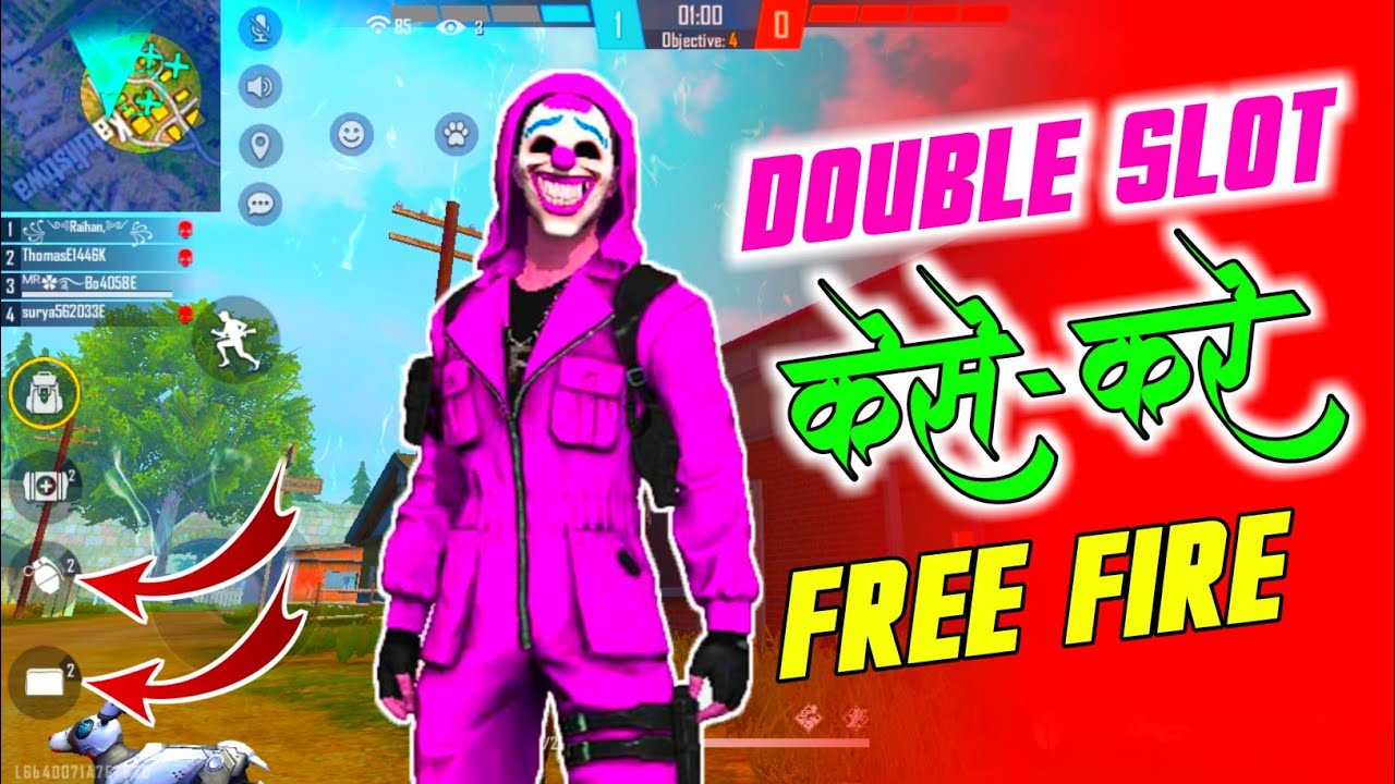 How To Double Slot केसे करें !! DOUBLE SLOT SETTING !! Garena Free 2021