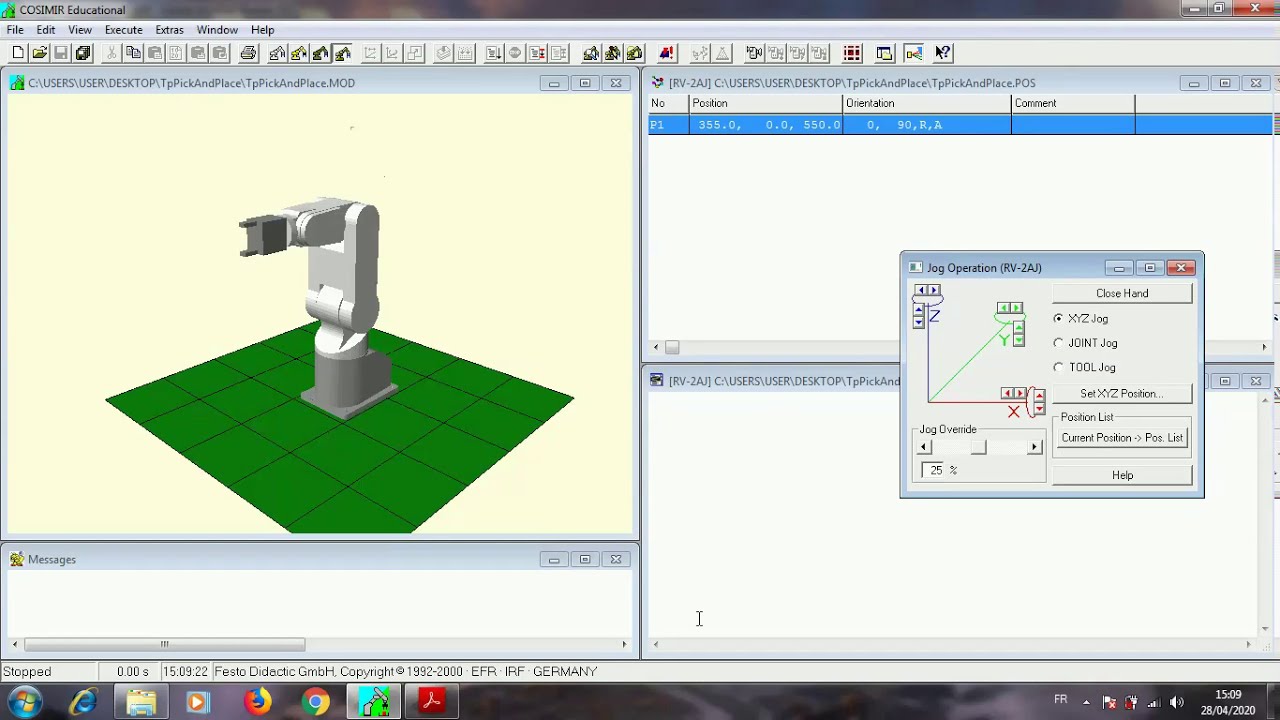 Tp1 Robotique Pick and Place   part 1