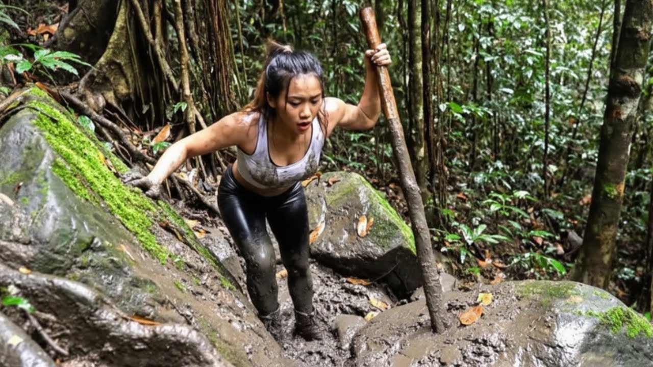 The Girl Who Made A Fire And Cooked Food With King Kong To Survive A Rainy Day