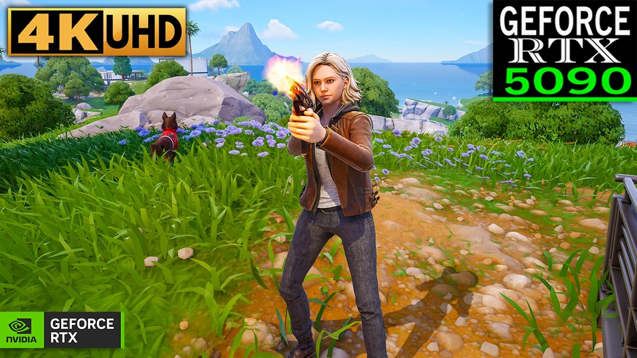 Fortnite Grace Ashcroft Skin Gameplay | RTX 5090 (4K Max Settings + RTX ON) Resident Evil 9