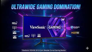 ViewSonic VX3418C-2K Review – Best 34” Ultrawide 180Hz Gaming Monitor Worth It?