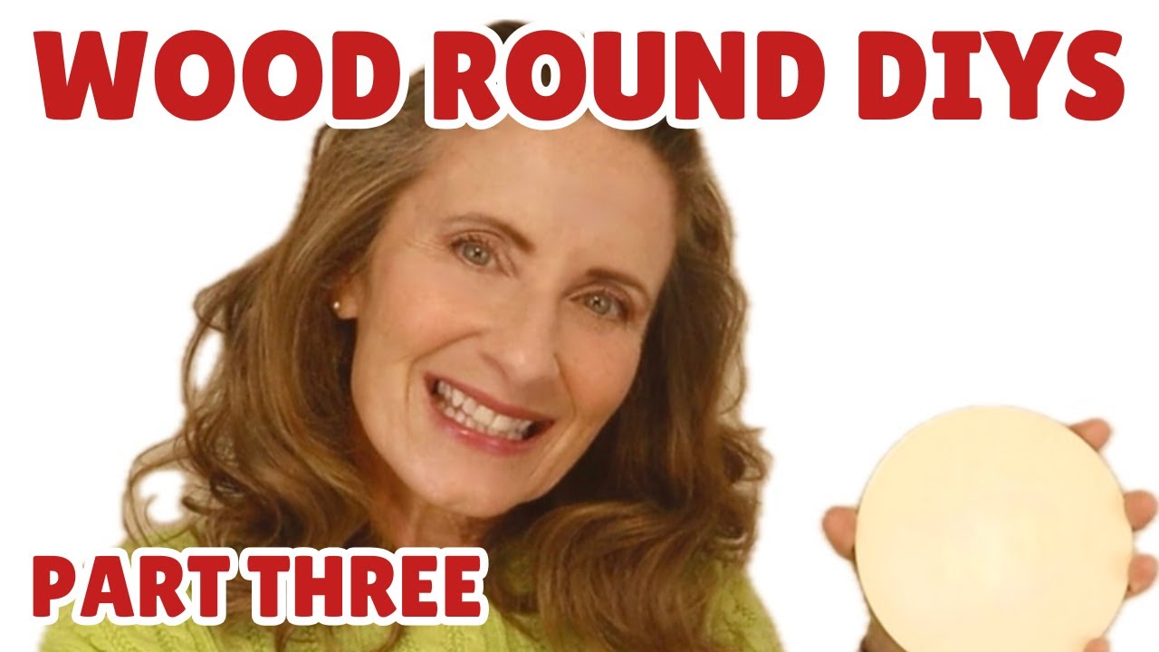 AMAZING Wood Round CHRISTMAS Craft DIY using paper, wood and other ...