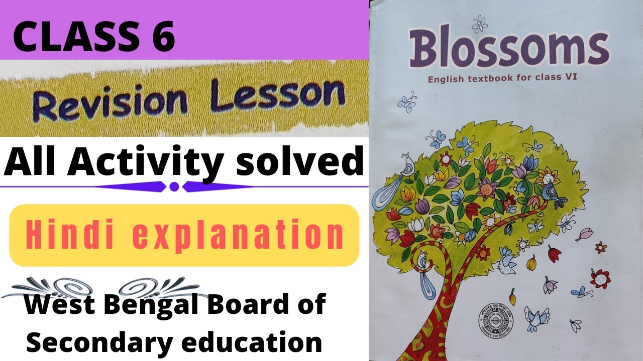 Class 6 Blossoms Revision lesson in Hindi All Activity Solved 