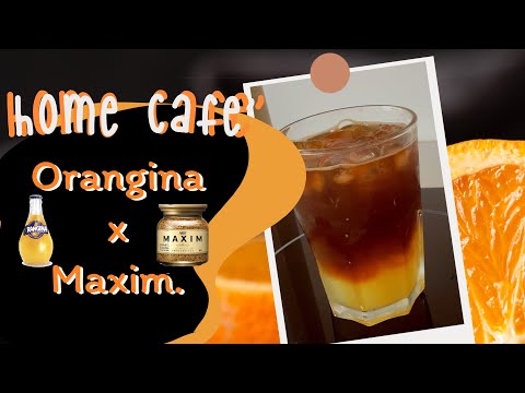 Home Cafe กาแฟส้มดับร้อนด้วย Maxim x Orangina