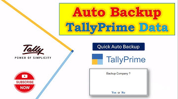 TallyPrime  | Auto Backup Tally Data | User define Auto Backup Path/Location