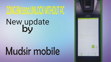 How to unlock Zong BVS Model No BM5500 new update/2021