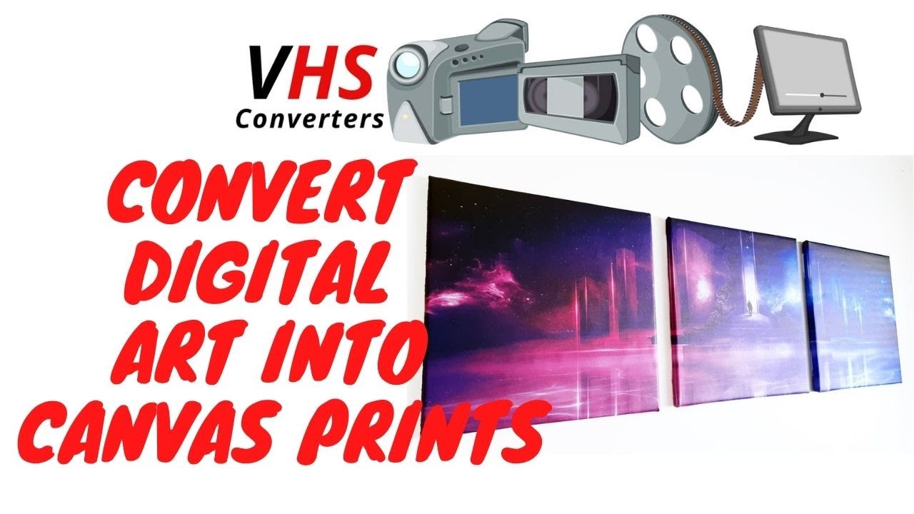 CONVERT DIGITAL ART INTO CANVAS PRINTS YouTube