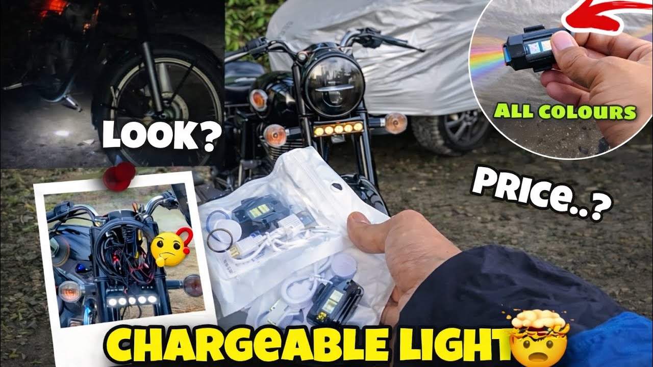 Rechargeable LIGHT in BULLET350 just in 130🤯|| MUST WATCH..!