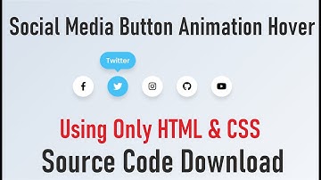 Social Media Buttons with Tooltip on Hover using only HTML & CSS