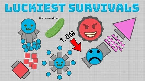 TOP 10 LUCKIEST SURVIVALS IN DIEP.IO HISTORY