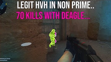 CS:GO LEGIT HVH | GETTING 70 KILLS WITH A P DEAGLE...  // BAIMLESS (2021)