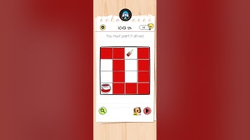 Brain Test All Star Level 124 Walkthrough Solution | You must paint it All red |