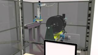 Welding robot movement simulation