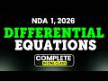 Differential Equations ONE SHOT|NDA Maths Complete Chapter|NDA 1 2026|Chitra Ma’am #ndaexam #nda2026