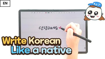 How to WRITE Korean like a NATIVE & CUTE : Korean Hand Writing #koreanhandwriting