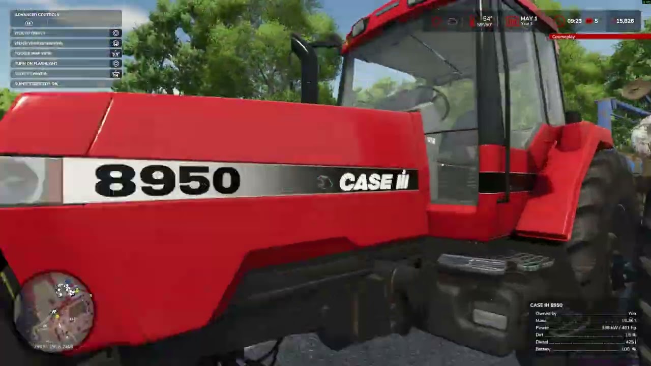 [raking clover] [planting] [log hauling]Grandpa's Farm ep 19