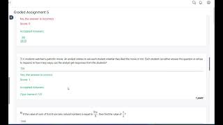 GRADED ASSIGNMENT SOLUTION OF STATISTICS 1 WEEK 5