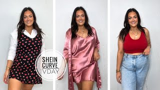 SHEIN CURVE | VALENTINES DAY | TRY ON HAUL | DRESSES, BODYSUITS, &amp; LOUNGEWEAR