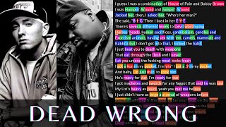 The Notorious B.I.G. & Eminem - Dead Wrong | Lyrics, Rhymes Highlighted