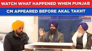 Bhagwant Mann Video Controversy: Watch What Happened When Punjab CM Appeared Before Akal Takht