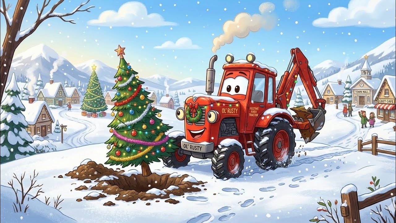 Real Tractor Cartoon for Kids 🚜 | Farming Fun Adventure |Learning with TractorAnimation for Children