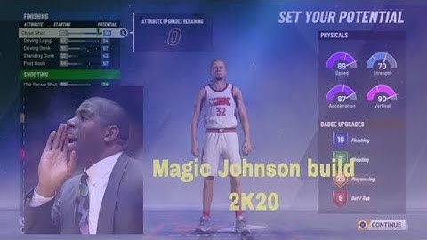 NBA 2K20 Magic Johnson Build- 56 badges