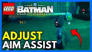How To Adjust Aim Assist in LEGO Batman: Legacy Of The Dark Knight screenshot 4