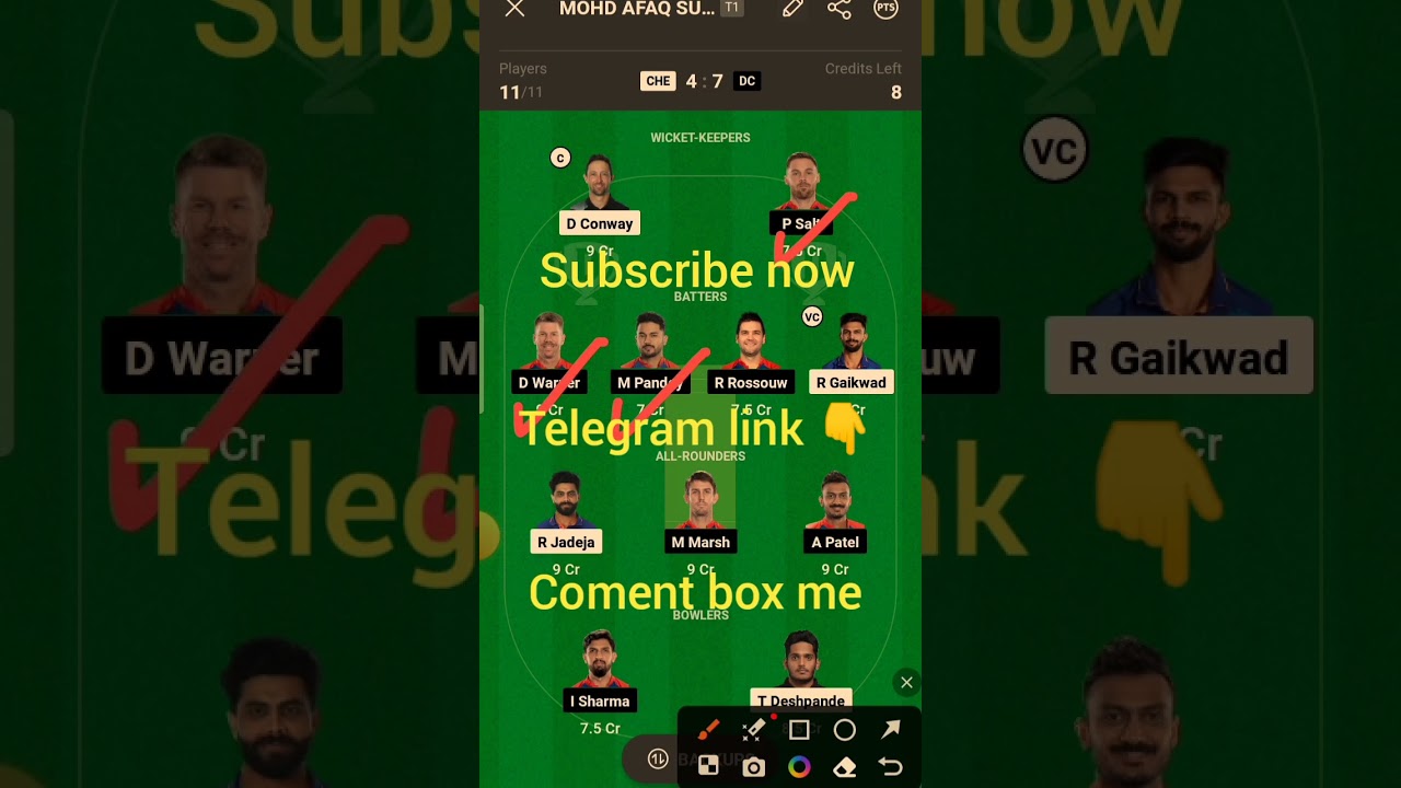 CHE vs DC Tata IPL Dream 11 team prediction today kese jeete or kese team banay 