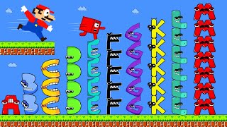 Alphabet Lore Plush Toy | Mario \& Numberblocks vs The Giant Alphabet Lore Mix Level Up |GM Animation
