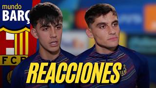 Reacciones De Bernal Y Gerard Martin Tras La Eada Del Barça Ante El Newcastle 7-2