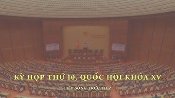 🔴TRỰC TIẾP • KỲ HỌP THỨ 10, QUỐC HỘI KHÓA XV