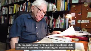 Play video: Holokausta izdzīvojušā uzruna /Marģers Vestermanis/ Address by Holocaust survivor. 4.07.2021. LV/EN