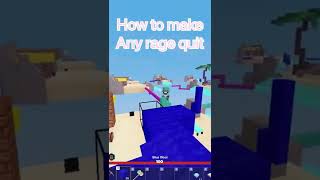 How to make someone rage quit  in roblox bedwars #notdragonaa #shorts #roblox #robloxedit