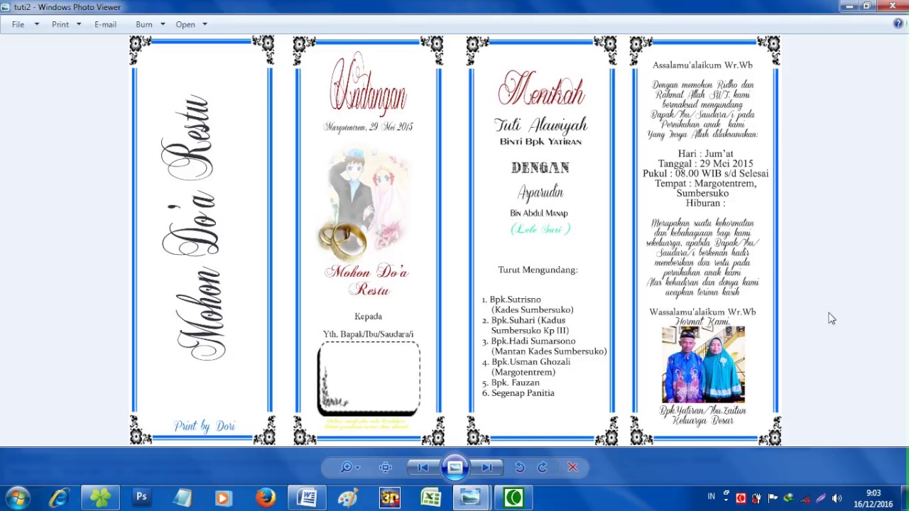  Cara  Membuat Undangan  Di  Microsoft Word  Yang Bagus YouTube