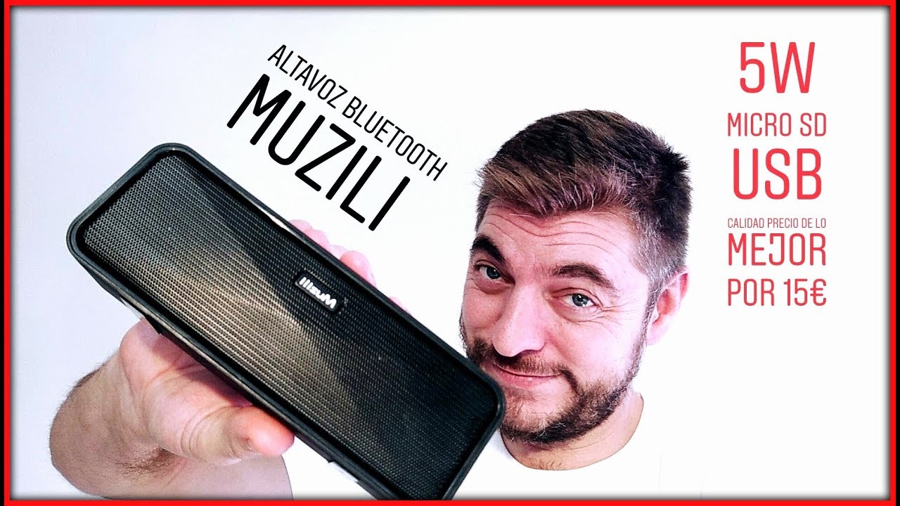 ALTAVOZ BLUETOOTH 5W MUZILI😱, 1200 MAH BATERIA MUSICA PARA RATO, GENIAL  CONSOLAS - YouTube
